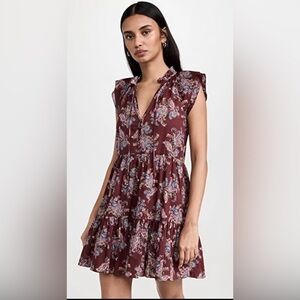 Veronica Beard Zee Ruffled Tiered Minidress